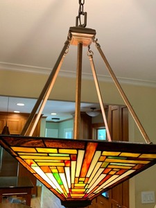 lot 112 image: Arts and CraftsMission Style Ceiling Light