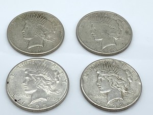 lot 156 image: Four 1923 S Silver Dollars