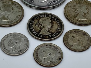 lot 161 image: 1939 Canadian One Dollar Coin and More Canadian Coins