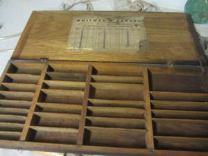 lot 9 image: Antique Twist Drill Box