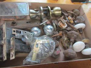 lot 21 image: Vintage Door Hardware