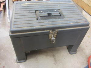 lot 30 image: Step Stool  Toolbox