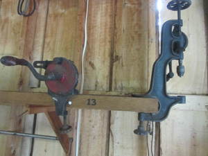 lot 123 image: Vintage Drill Press & Grinder