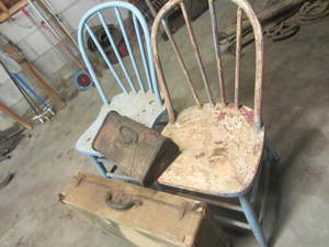 lot 128 image: Bentwood Chairs, Foot Warmer