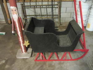 lot 135 image: Wooden Sleigh, Post Santa