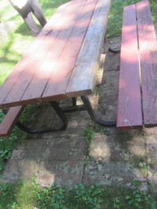 lot 71 image: Picnic Table, Attached Benches