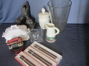 lot 97 image: Vase, Ceramic, Music Box, Crucifixes