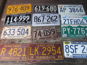 lot 161 image: License Plates