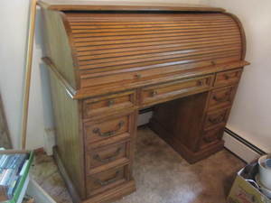lot 179 image: Rolltop Desk