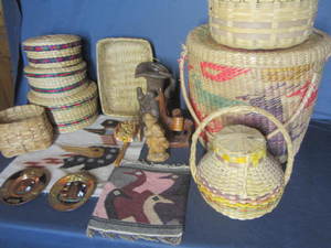 lot 183 image: Baskets, Weavings