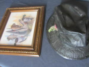 lot 187 image: Leather Hat, Mallard Print