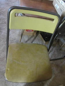 lot 239 image: Card Table & Folding Chairs