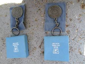 lot 286 image: Steel Workers of America Pewter Key...