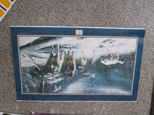 lot 295 image: Metal Wolf Print (Kevin Daniel (199...