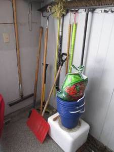 lot 400 image: Large Lot of Tools & Potting Soil, ...