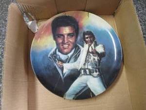 lot 416 image: Elvis Collector Plate See Photos...