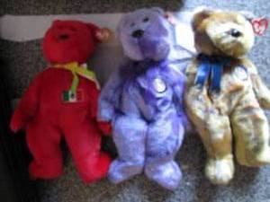 lot 498 image: (3) Large Beanie Babies See Photos...