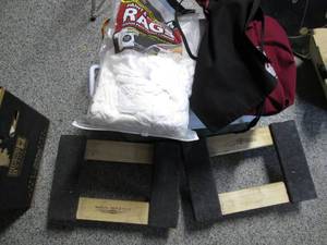 lot 704 image: Cooler, Rags, Aprons & (2) Rolling ...