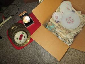 lot 746 image: Box of Dishes & Glasses See Photos...