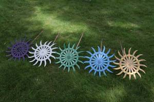 lot 355 image: Metal Lawn Ornaments  Lot of 5...