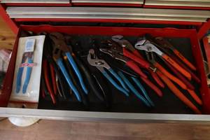 lot 370 image: Assorted channel Locks and tools ...