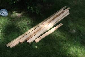 lot 386 image: Pile of Assorted wood  and Tarps ...