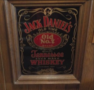 lot 56 image: Jack Daniels Mirror Framed Sign - 2...