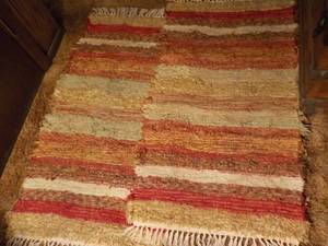 lot 65 image: Lot of 2 Reversible Rugs- each 23 x...