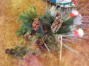 lot 96 image: Xmas Dcor Lot in Large Holiday Ba...
