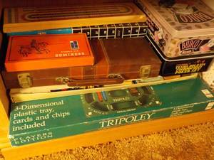 lot 102 image: Games and Craft Book (bottom Shelf)...