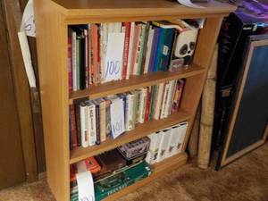 lot 103 image: 36 x 14 x 44 Wooden Bookshelf (item...