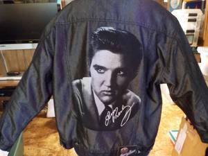 lot 113 image: Elvis Kani Jeans Jacket Size XL...