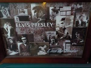 lot 117 image: 1 Love me Tender Elvis Framed Print...