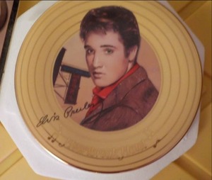 lot 128 image: Elvis Plate...