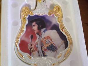 lot 132 image: Elvis Guitar Collectible Plate...