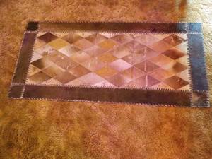 lot 28 image: Leather Like Unique Floor Mat 24 x ...
