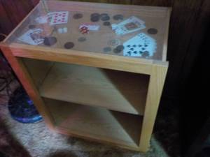 lot 30 image: Game Collectibles End Table 22 x 24...