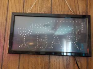 lot 32 image: BAR Light Up Sign...