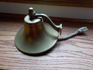 lot 41 image: Brass Bell 5 tall...