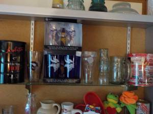 lot 164 image: Bar Glasses (as pictures) on top ri...