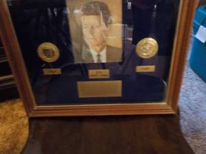 lot 188 image: JFK Commentative Framed ...