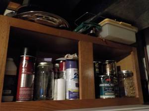 lot 198 image: Shelf and all contents above freeze...