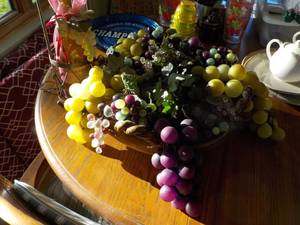 lot 652 image: Fruit Center Piece in Pottery Bowl ...