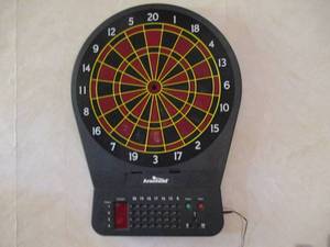 lot 514 image: Working Dart Board and Set of New D...