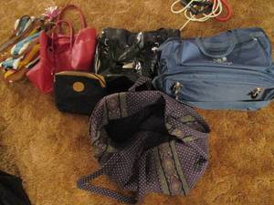 lot 519 image: Lot of Purses and Collapsible Stora...