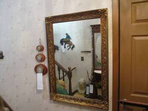 lot 563 image: Beveled Mirror 30 x 41...