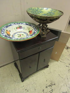 lot 311 image: IKEA ACCENT TABLE - NEW, SIDE CABINET, SERVING DISH, DECORATIVE BOWL
