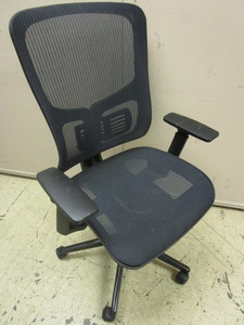 lot 312 image: DESK CHAIR, ADJUSTABLE, ON CASTERS