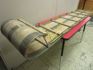 lot 319 image: OLYMPIA FLEXIBLE FLYER TOBOGGAN