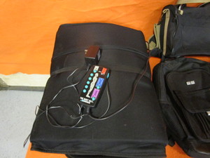 lot 34 image: MassagingHeating Pad & Backpacks